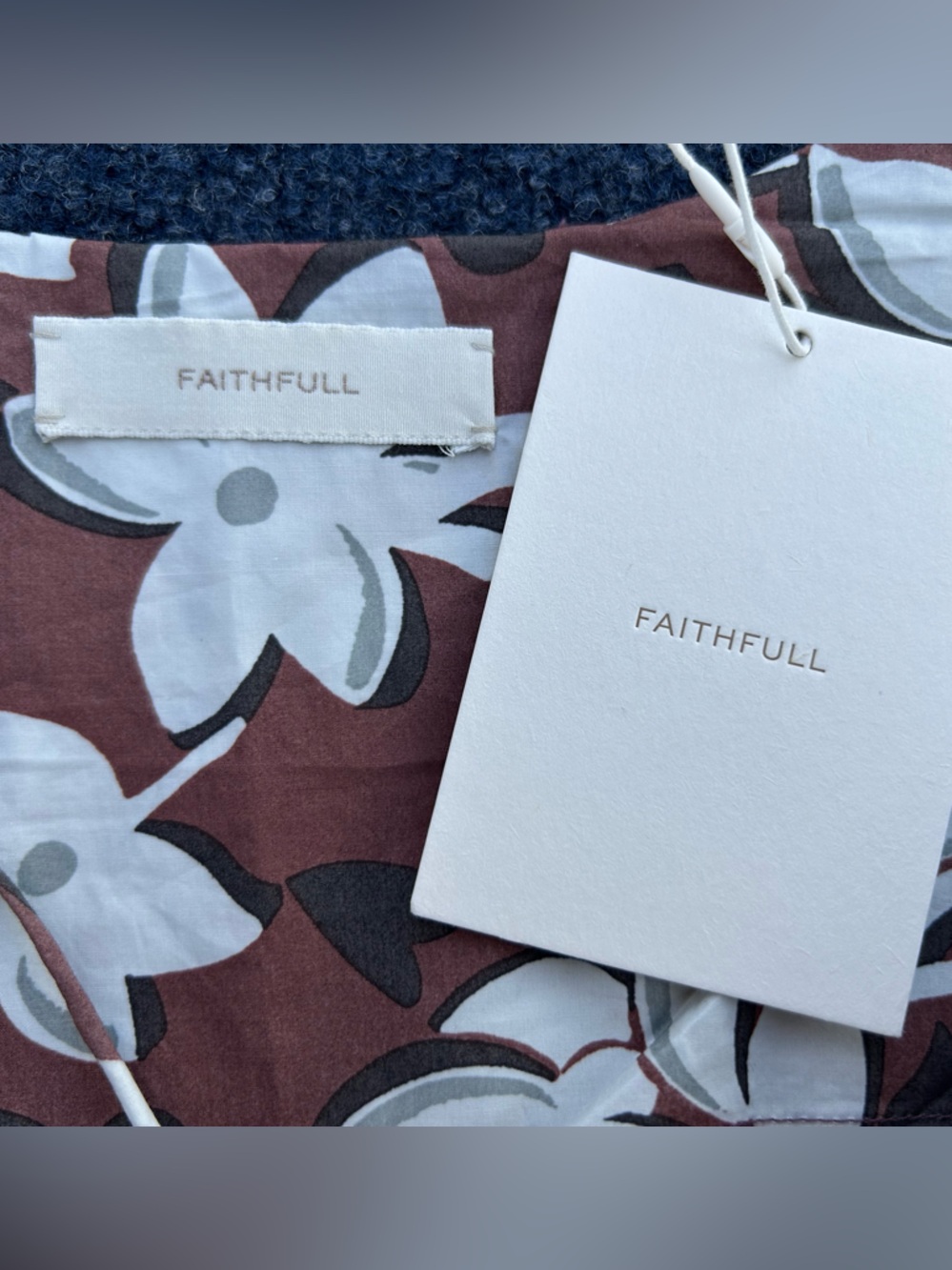 NWT Faithfull Alskar Floral Cotton Maxi Dress in Plumeria. - Picture 5 of 16